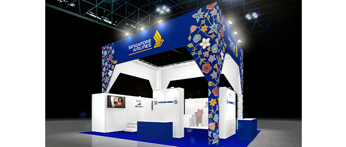 シンガポール航空のイベントブース
